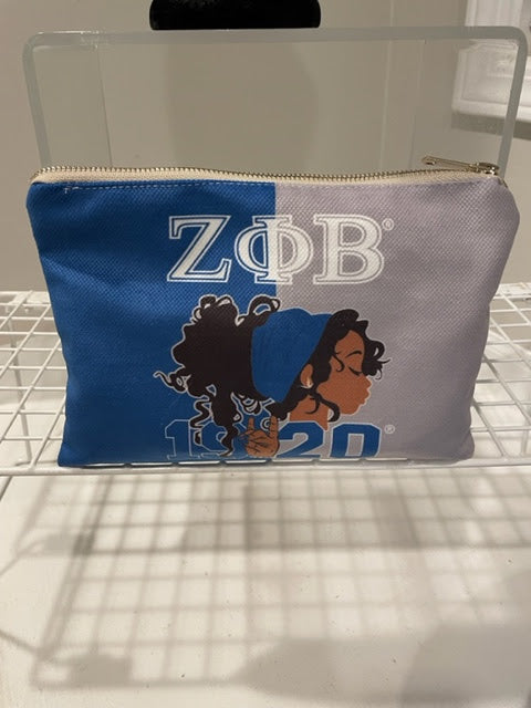 Zeta Phi Beta Cosmetic bag