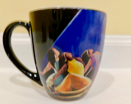 African American When The Praises Go Up The Blessings Rain Down Mug