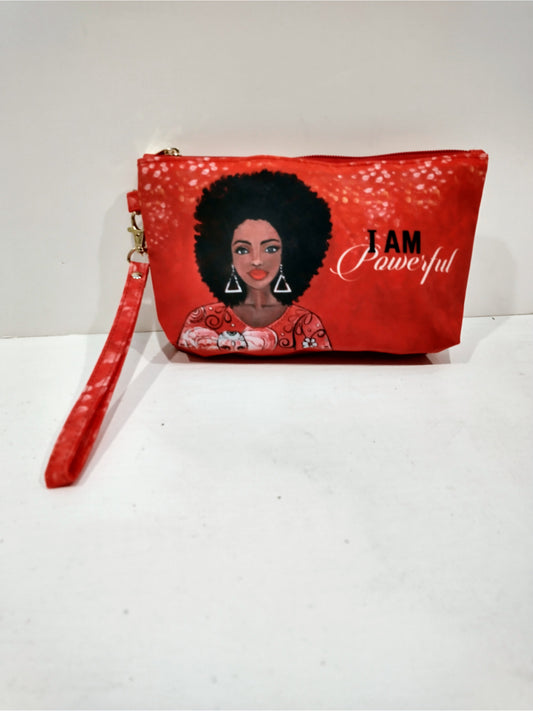 Delta Sigma Theta Inspired I Am Powerful Cosmetic Bag