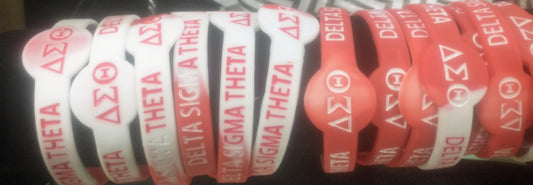 Delta Sigma Theta Silicone Bracelets