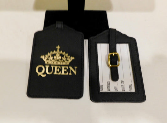 African American Queen Luggage Tag