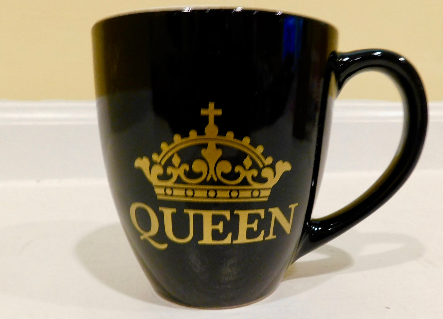 African American Black and Gold Queen Coffee Mug